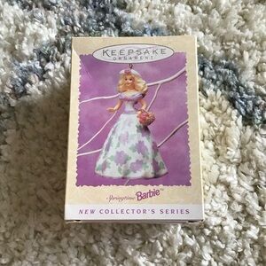 1995 Springtime Easter Hallmark Barbie Ornament #1 In Series